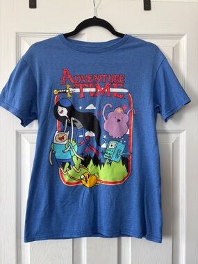 Adventure Time Blue Graphic Tee Size Small